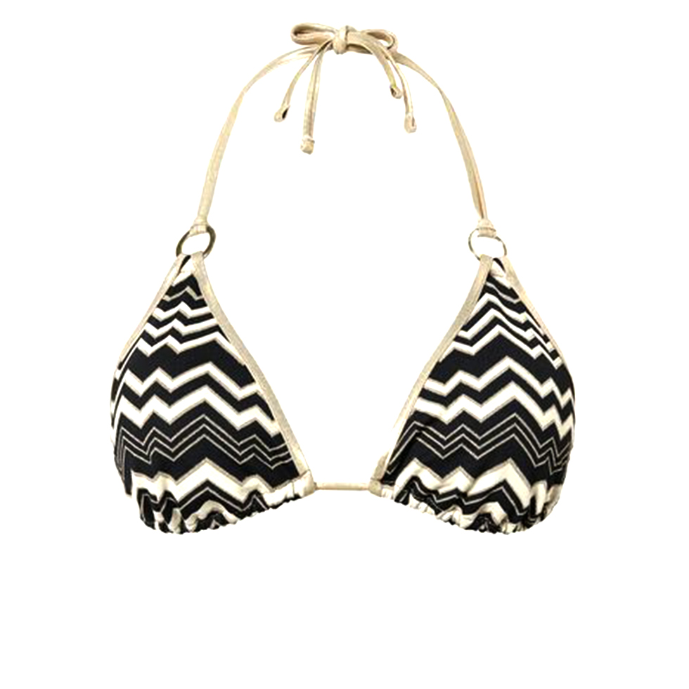 Bikini top με ζιγκ-ζαγκ μοτίβο